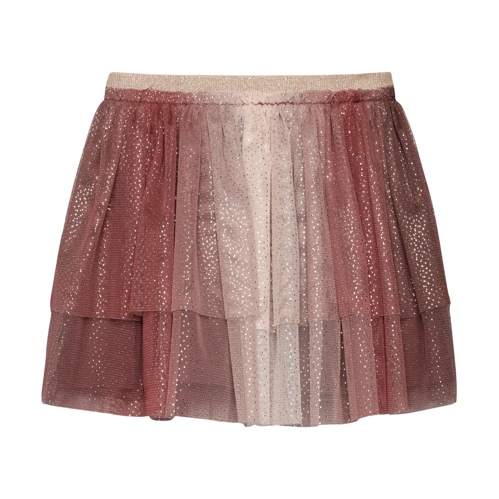 Minymo Mesh Glitter Skirt - Huckleberry