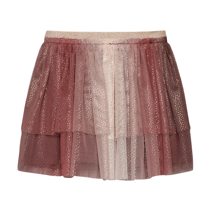 Minymo Mesh Glitter Skirt - Huckleberry