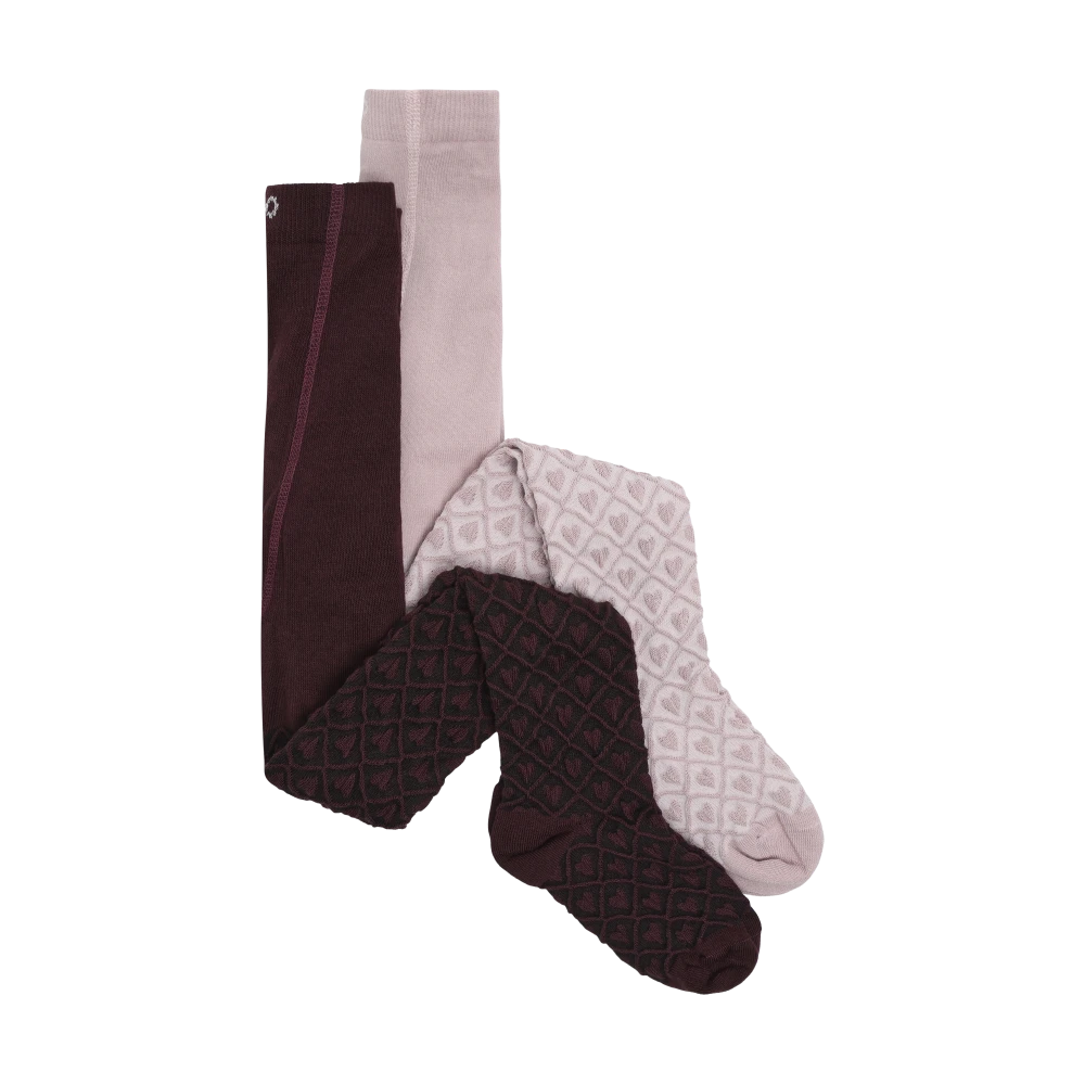 Minymo 2-Pack Tights - Huckleberry