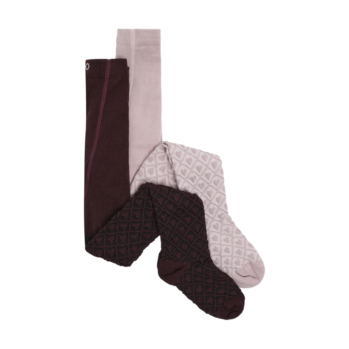 Minymo 2-Pack Tights - Huckleberry