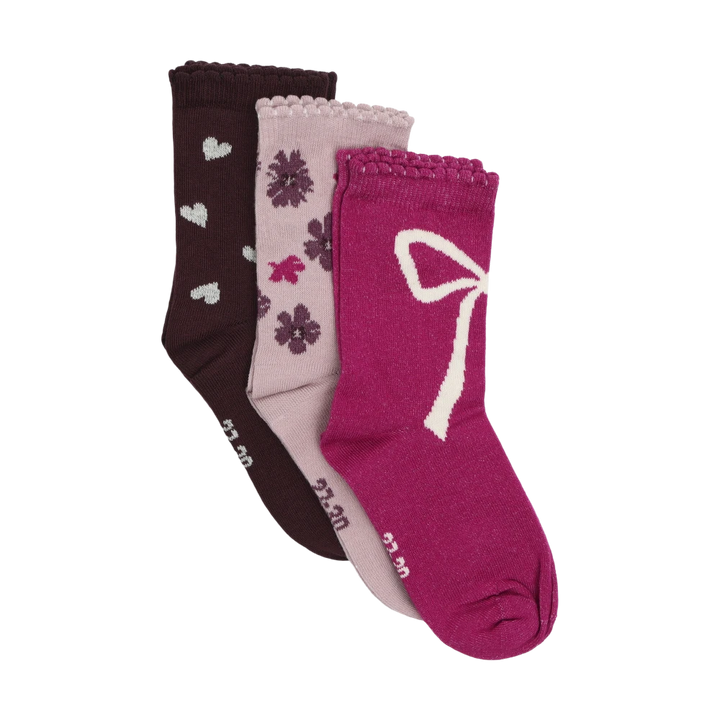 Minymo Socks 3-Pack - Huckleberry