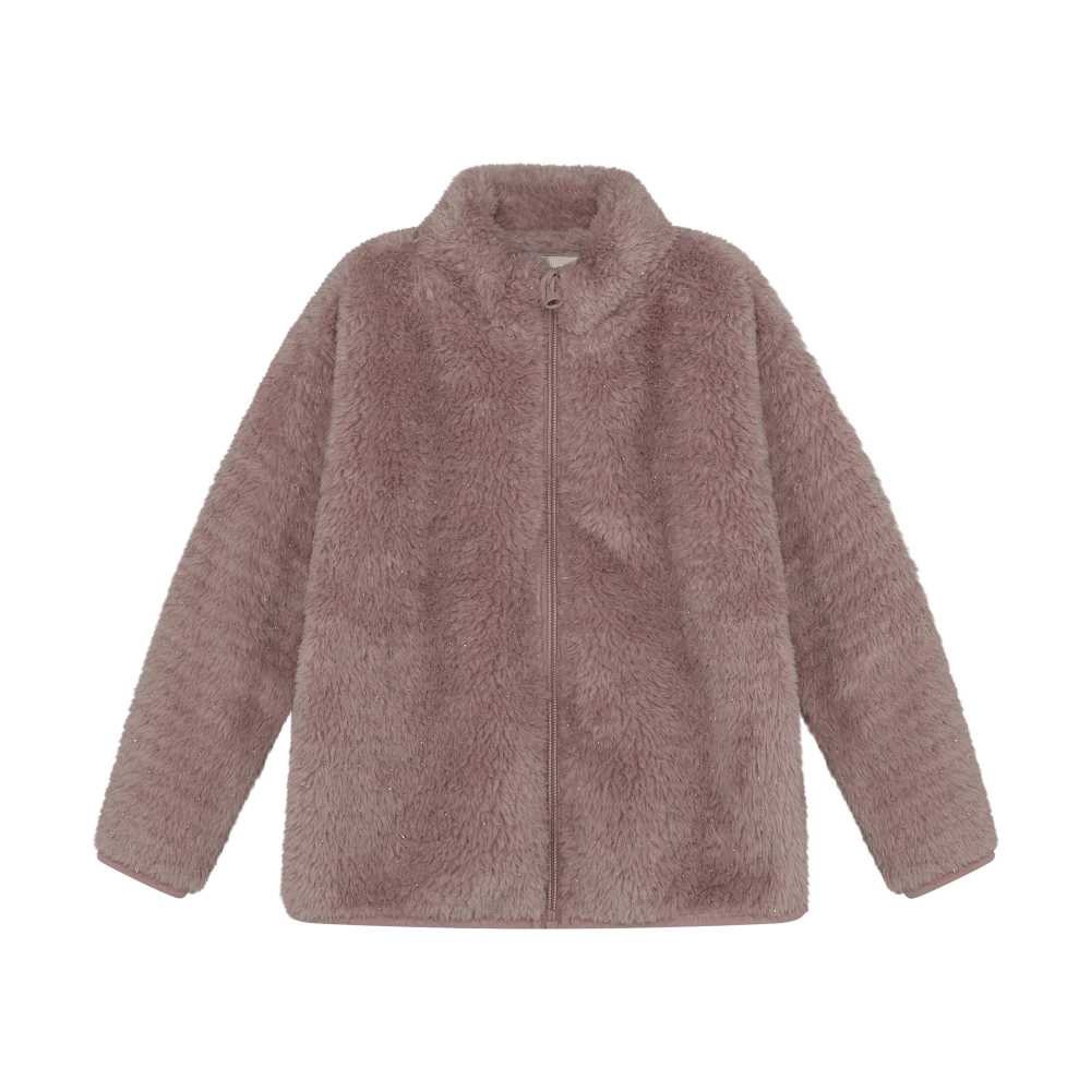 Minymo Teddy Glitter Jacket - Fawn