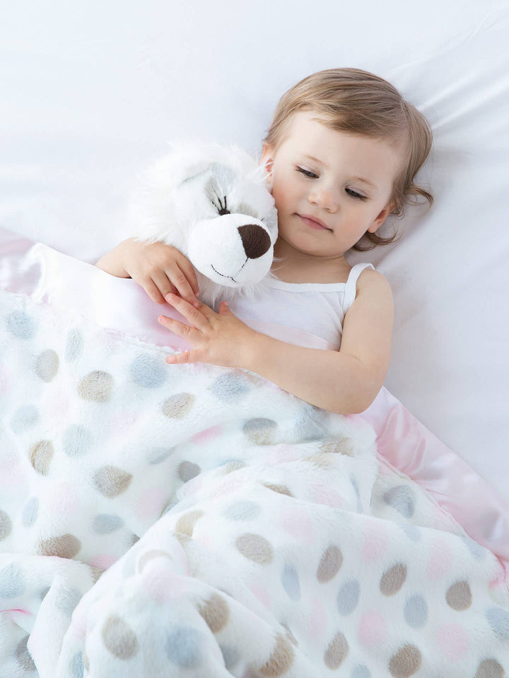 Little Giraffe Lux Dot Baby Blanket