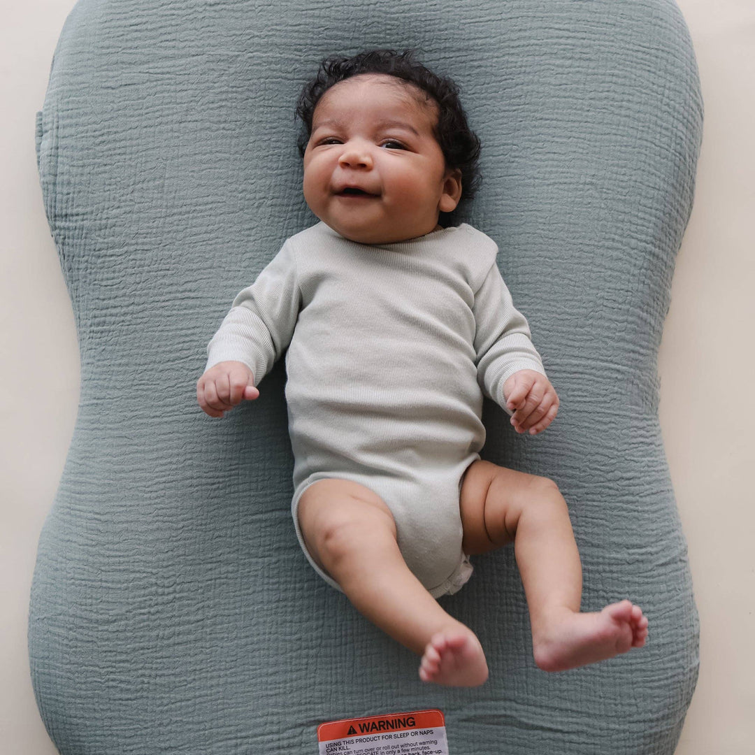 Lounger Curve Muslin Cover - Slate