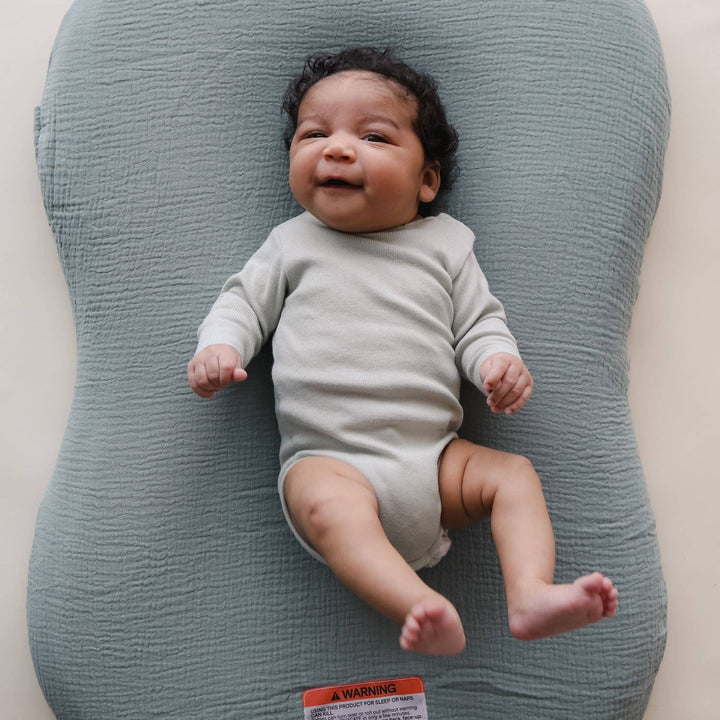 Lounger Curve Muslin Cover - Slate
