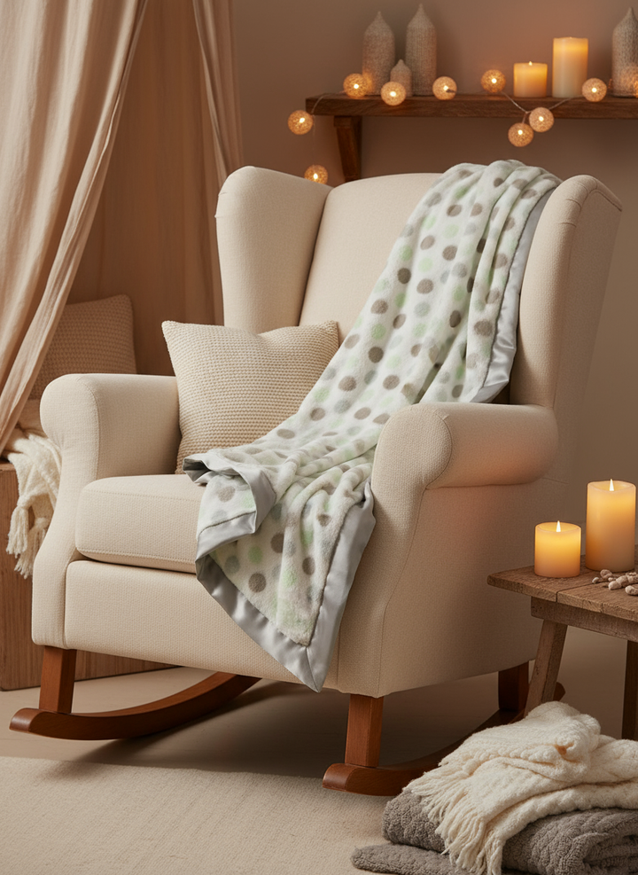 Little Giraffe Lux Dot Baby Boy & Toddler Blanket