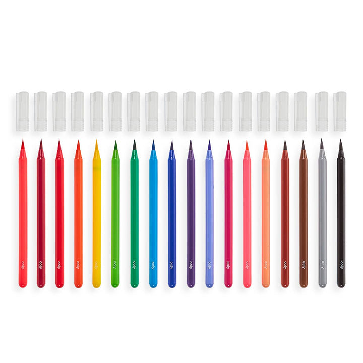 Ooly Chroma Blends Watercolor Brush Markers (Set of 18)