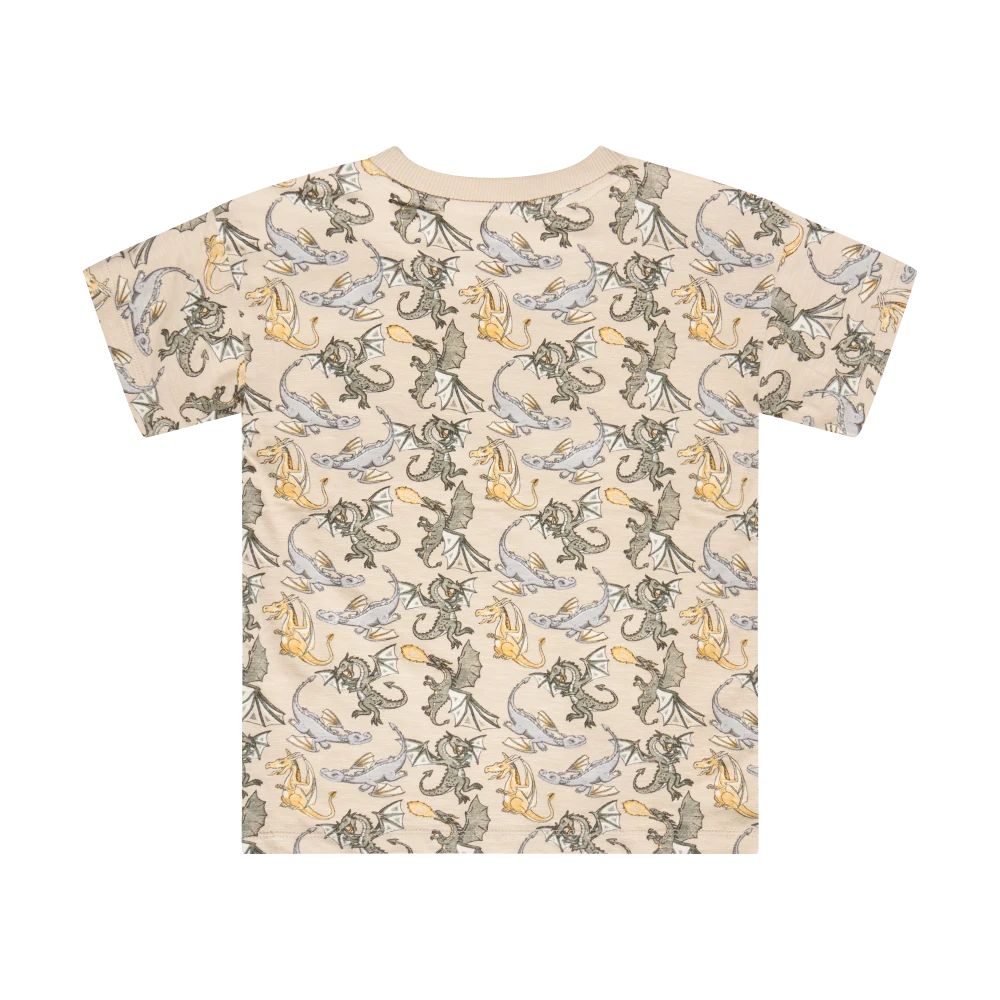 Minymo Dragon T-Shirt - Feather Grey