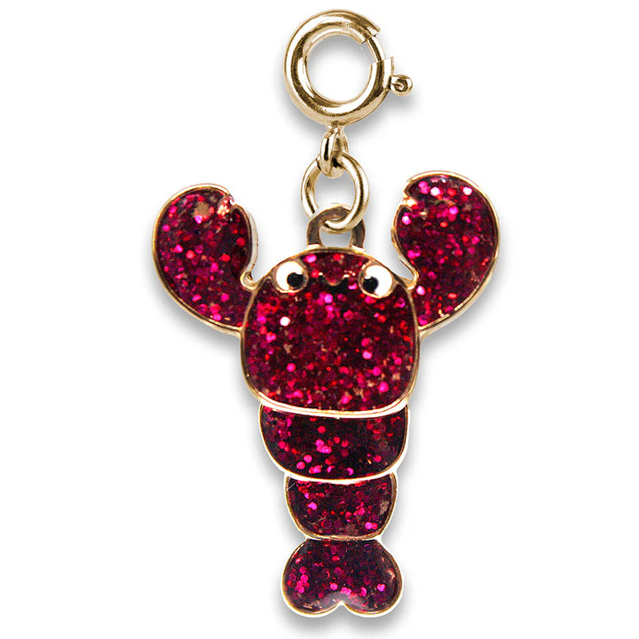 Charm It Gold Swivel Glitter Lobster