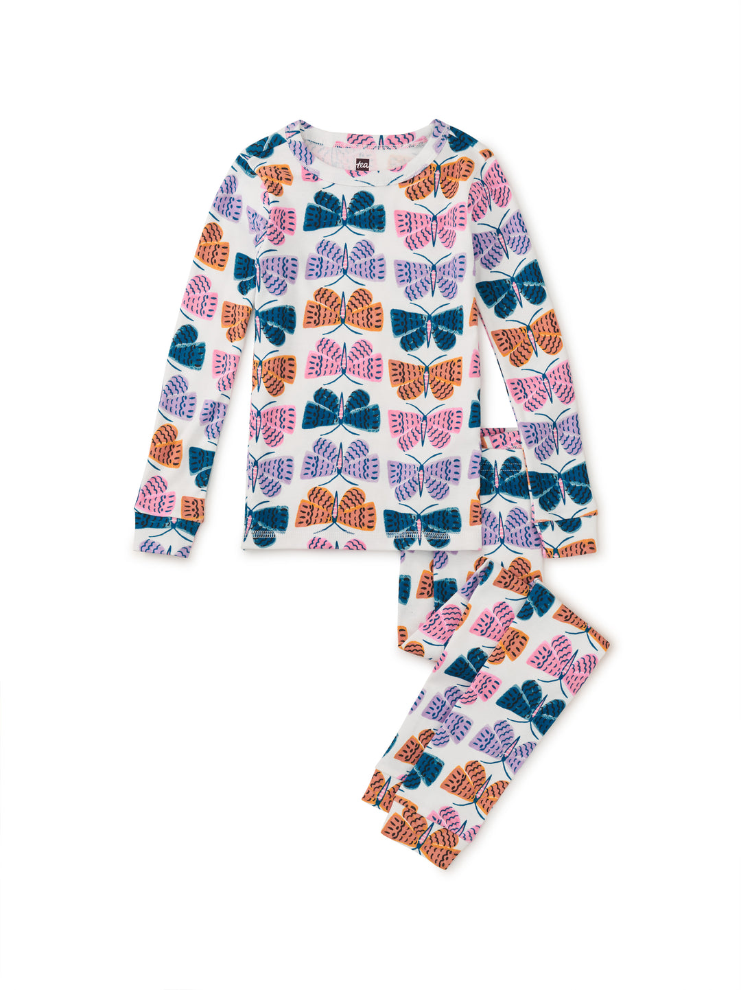 Tea Collection Goodnight Pajama Set - Wiggle Wing Butterflies