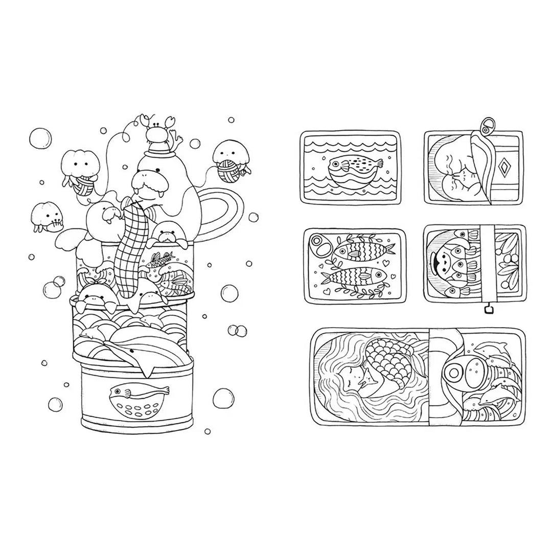 A Million Sea Creatures Coloring Book