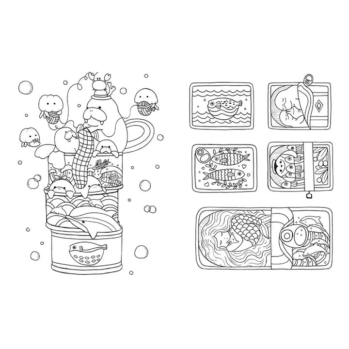 A Million Sea Creatures Coloring Book