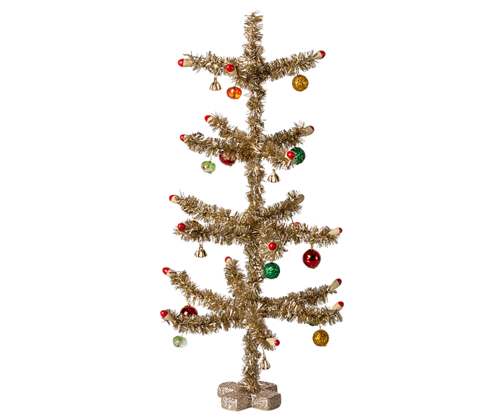 Maileg Christmas Tree - Gold And Red