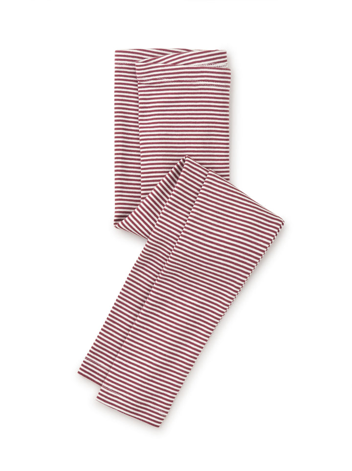 Tea Collection Striped Leggings - Cassis