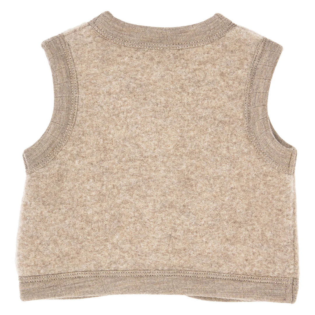 Musli By Green Cotton Woolly Fleece Vest - Balsam Melange
