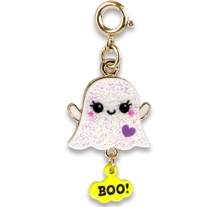 Charm It Gold Glitter Ghost Charm