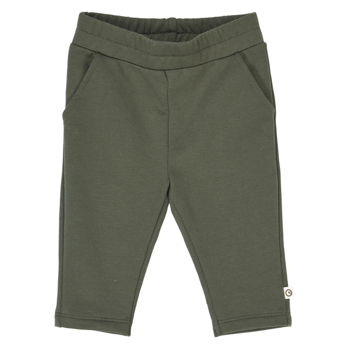 Musli By Green Cotton Cozy Me Chino Sweatpants - Deep Green