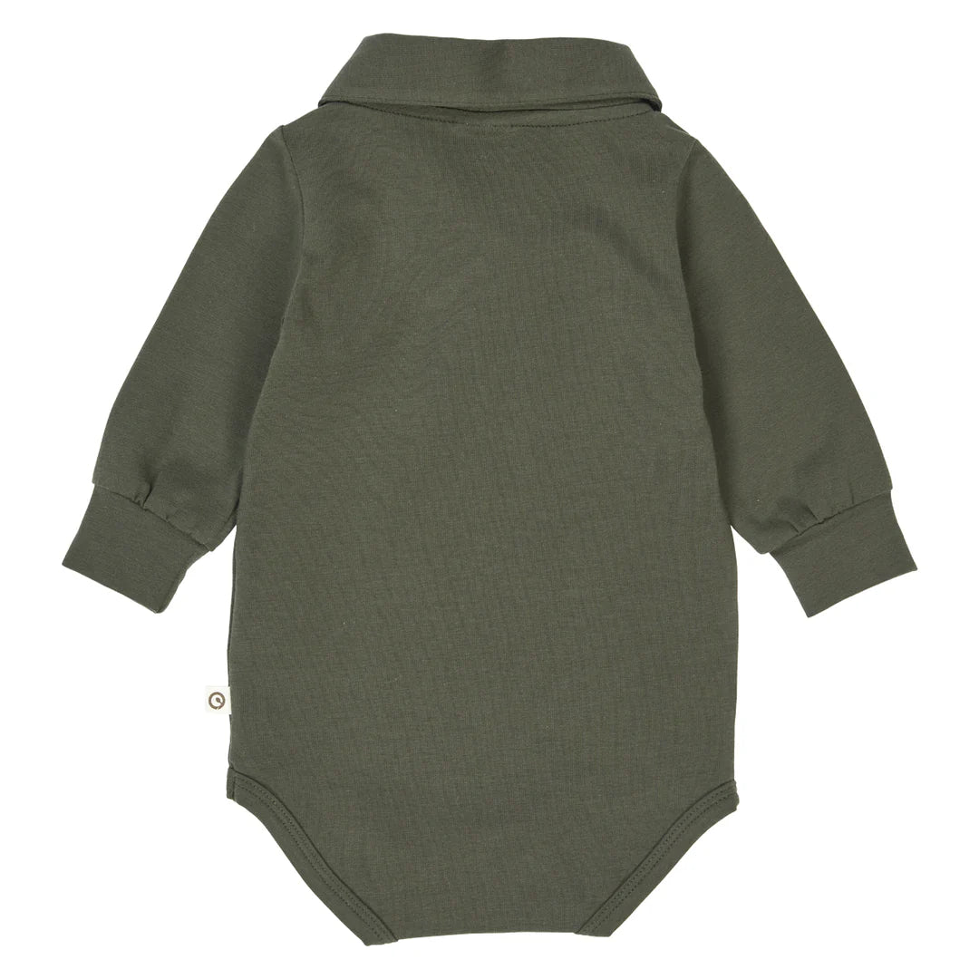 Musli By Green Cotton Cozy Me Long Sleeve Shirt - Deep Green