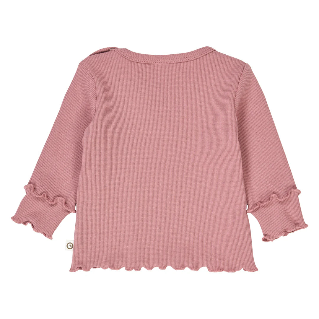 Musli By Green Cotton Cozy Me Deco Rib Top - Nostalgia Rose