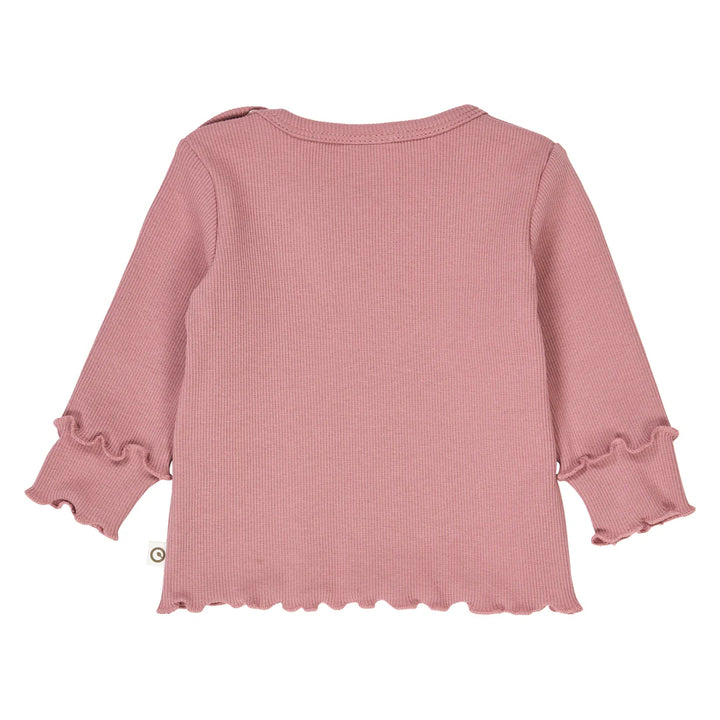 Musli By Green Cotton Cozy Me Deco Rib Top - Nostalgia Rose