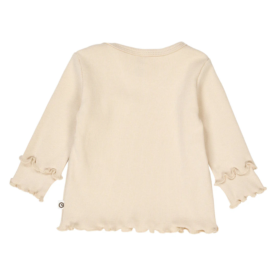 Musli By Green Cotton Cozy Me Rib Deco Tee - Oak