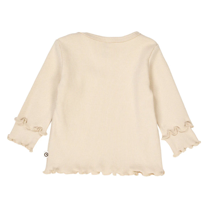 Musli By Green Cotton Cozy Me Rib Deco Tee - Oak