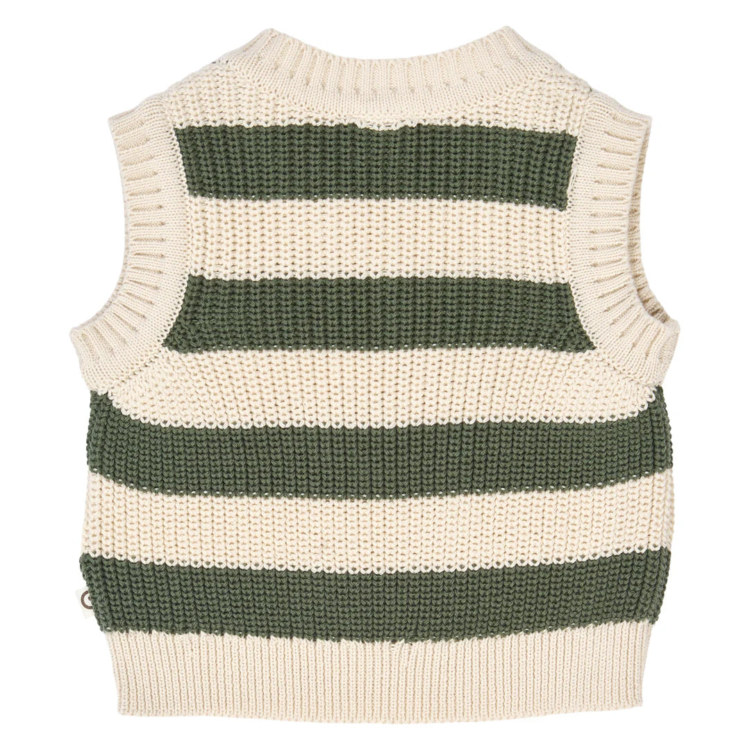 Musli By Green Cotton Stripe Baby Vest