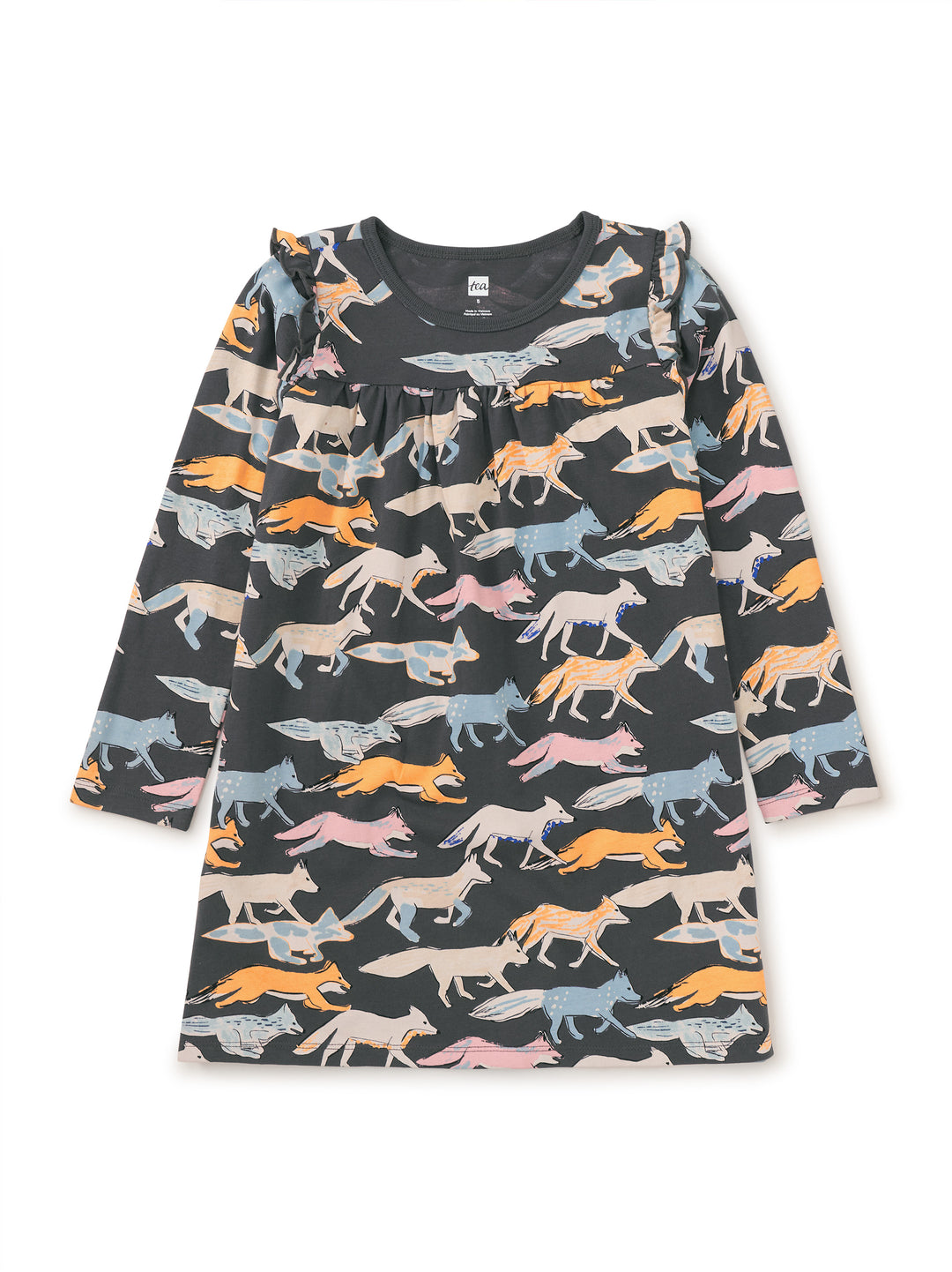 Tea Collection Long Sleeve Mighty Mini Dress - Fleet Foxes