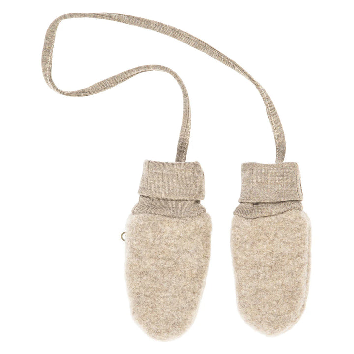 Musli By Green Cotton Woolly Fleece Mittens - Balsam Melange