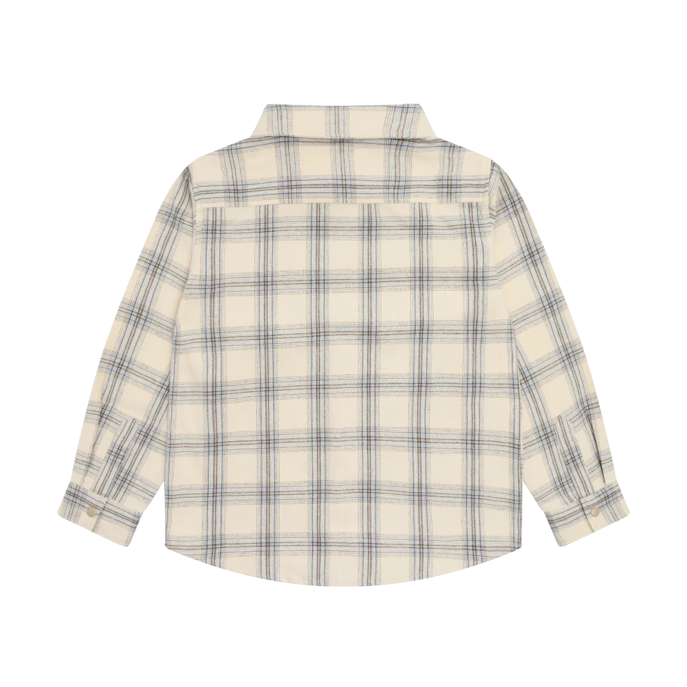Minymo Overshirt Check - Seed Pearl