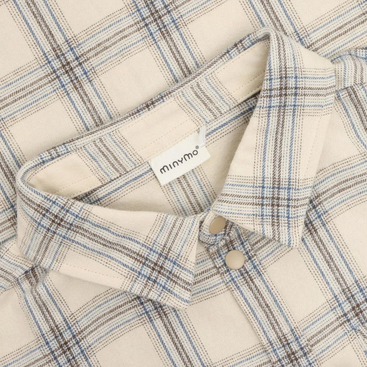 Minymo Overshirt Check - Seed Pearl