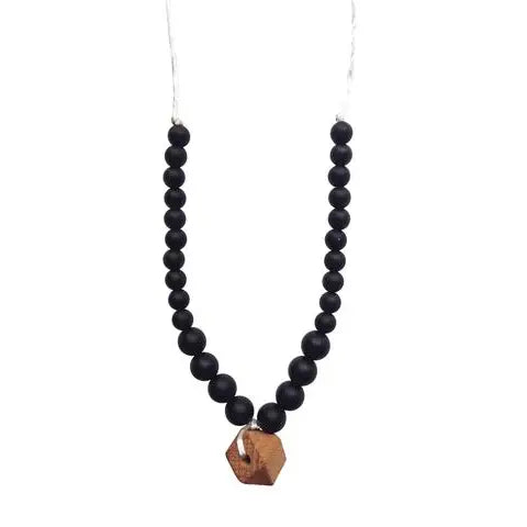 Chewable Charms The Collins - Black Teething Necklace