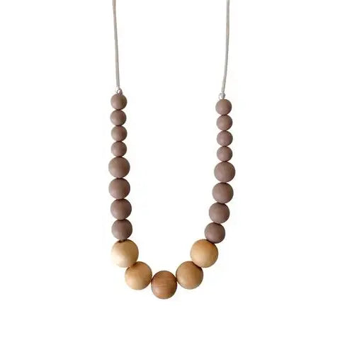 Chewable Charms The Landon - Desert Taupe Teething Necklace