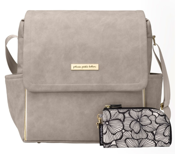 Petunia Grey Matte Leatherette Backpack- Boxy