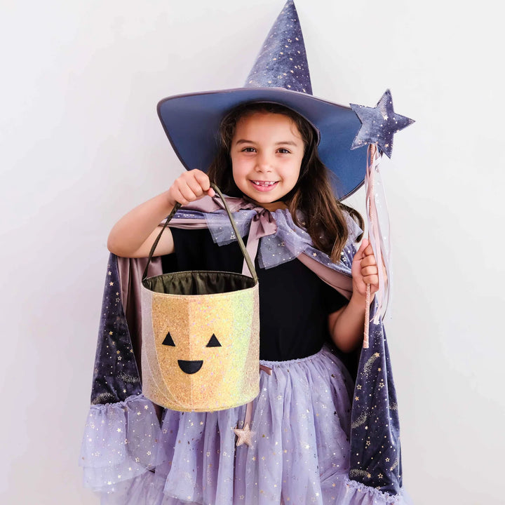Mimi & Lula Glitter Pumpkin Trick Or Treat Bag