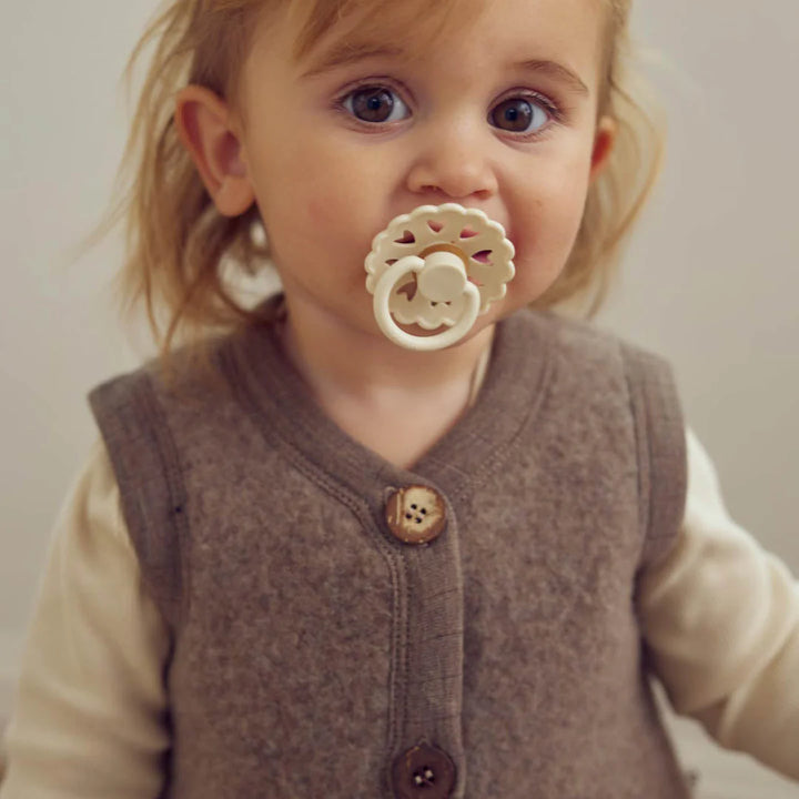 Musli By Green Cotton Woolly Fleece Vest - Walnut