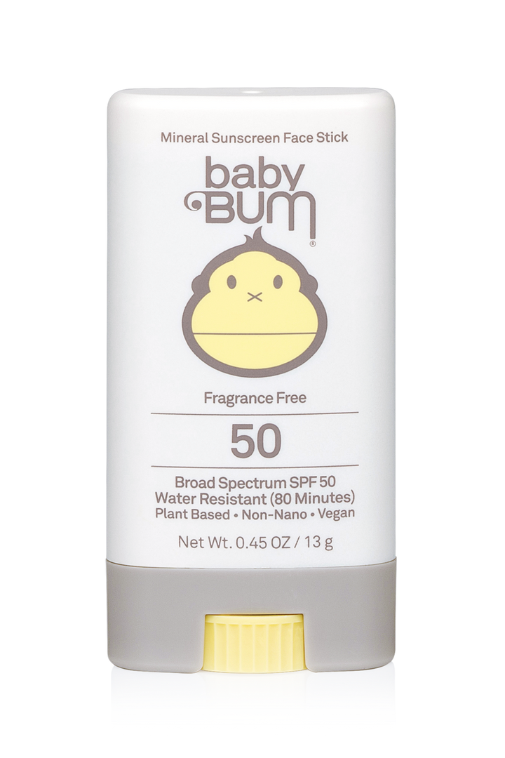 Sun Bum Baby Bum SPF 50 Mineral Sunscreen Face Stick Fragrance Free - 0.45oz