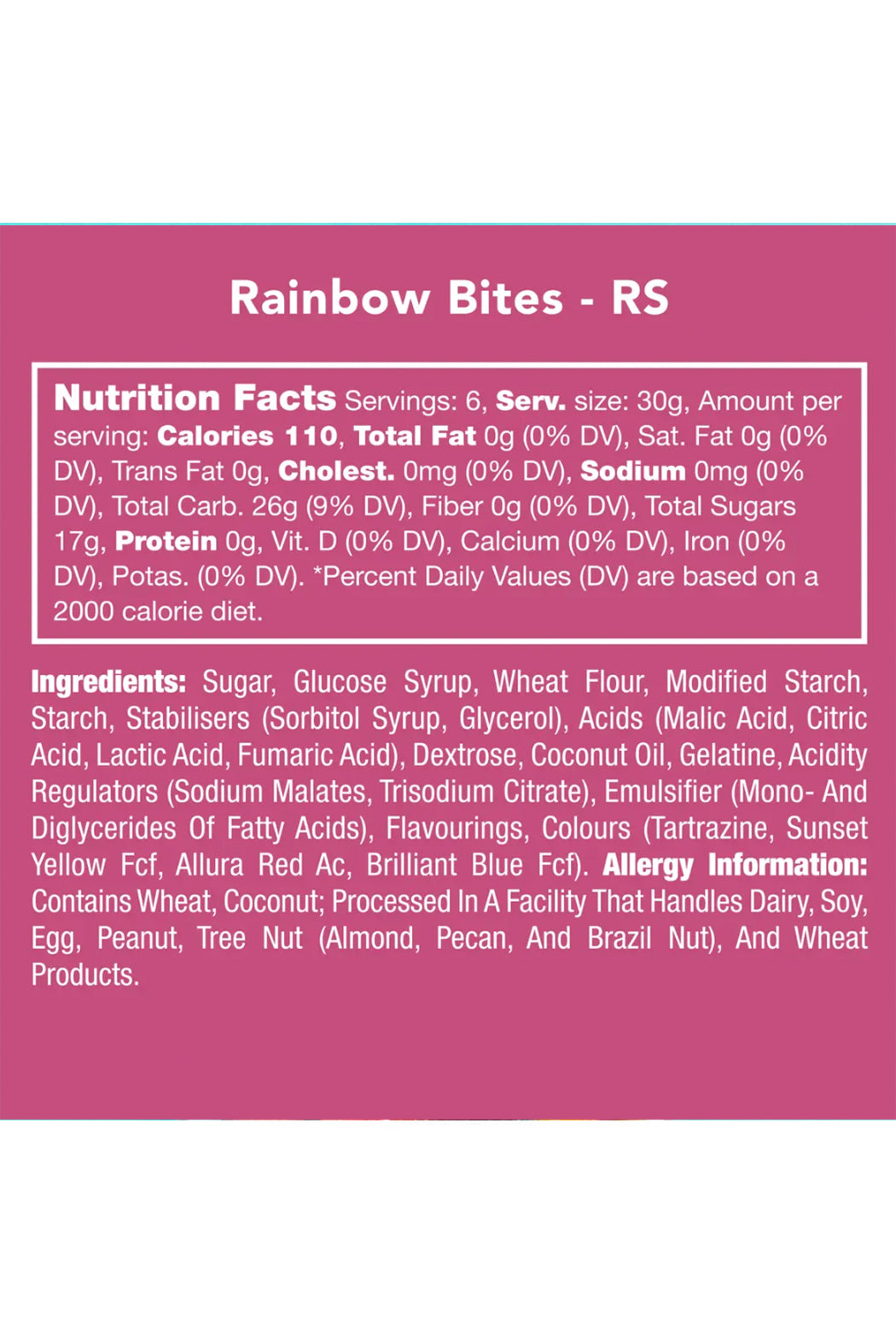 Candy Club Rainbow Bites