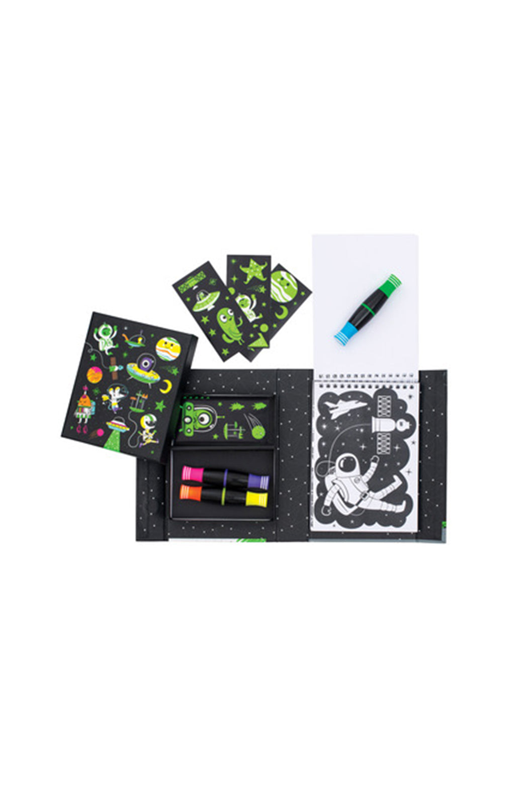 Tiger Tribe Outer Space Neon Colouring Set