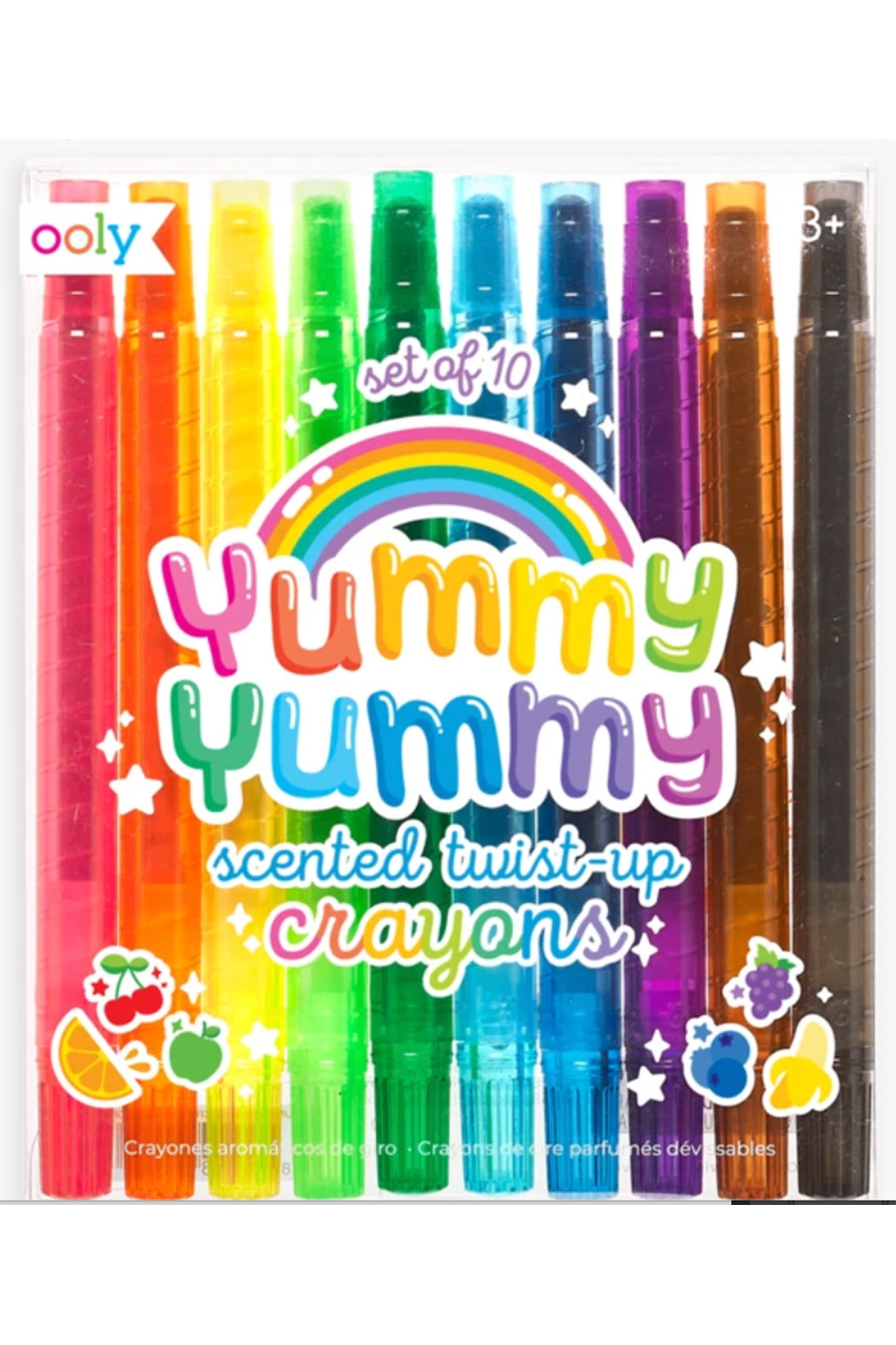 Ooly Yummy Yummy Scented Twist-Up Crayons - set of 10