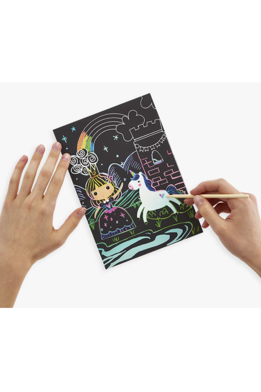 Ooly Princess Garden Scratch and Scribble Scratch Art Kit