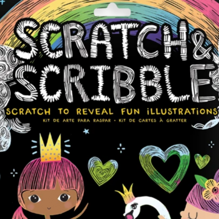 Ooly Princess Garden Scratch and Scribble Scratch Art Kit