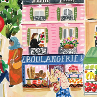 Eeboo Paris in a Day 1000 Piece Rectangle Puzzle