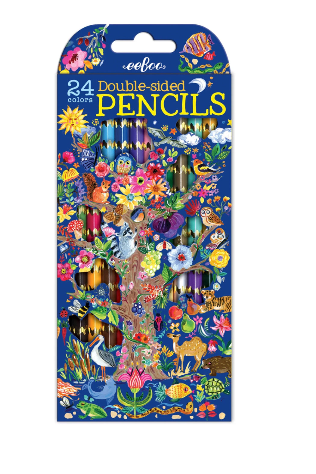 Eeboo Tree of Life 12 Double-Sided Pencils