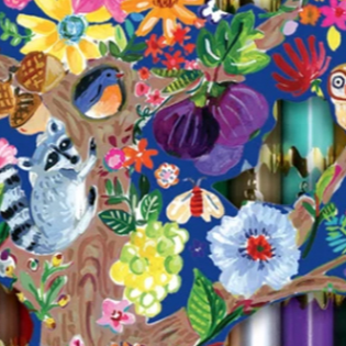 Eeboo Tree of Life 12 Double-Sided Pencils