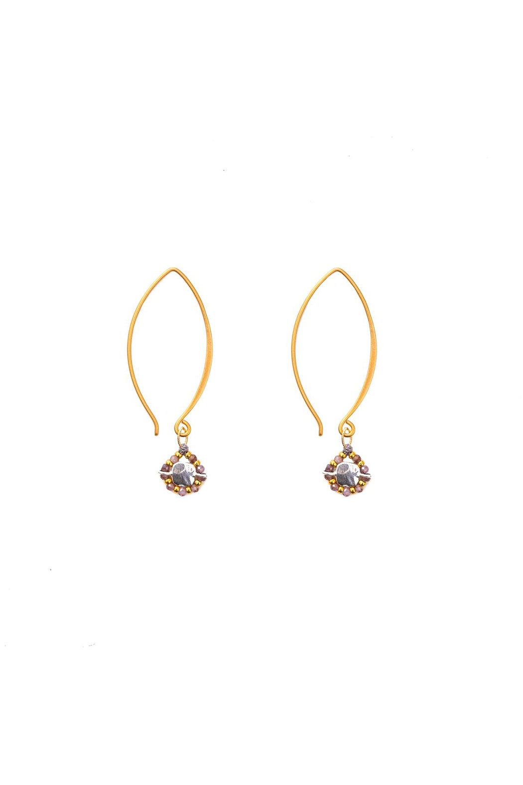 Bronwen Starlight Earrings - Long Ruby