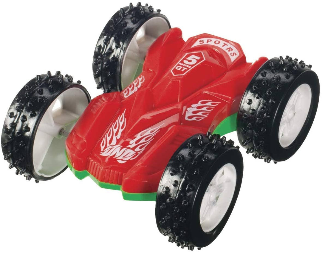 Toysmith Flip Car, Friction Pull-back, Action Packed, Indoor/Outdoor