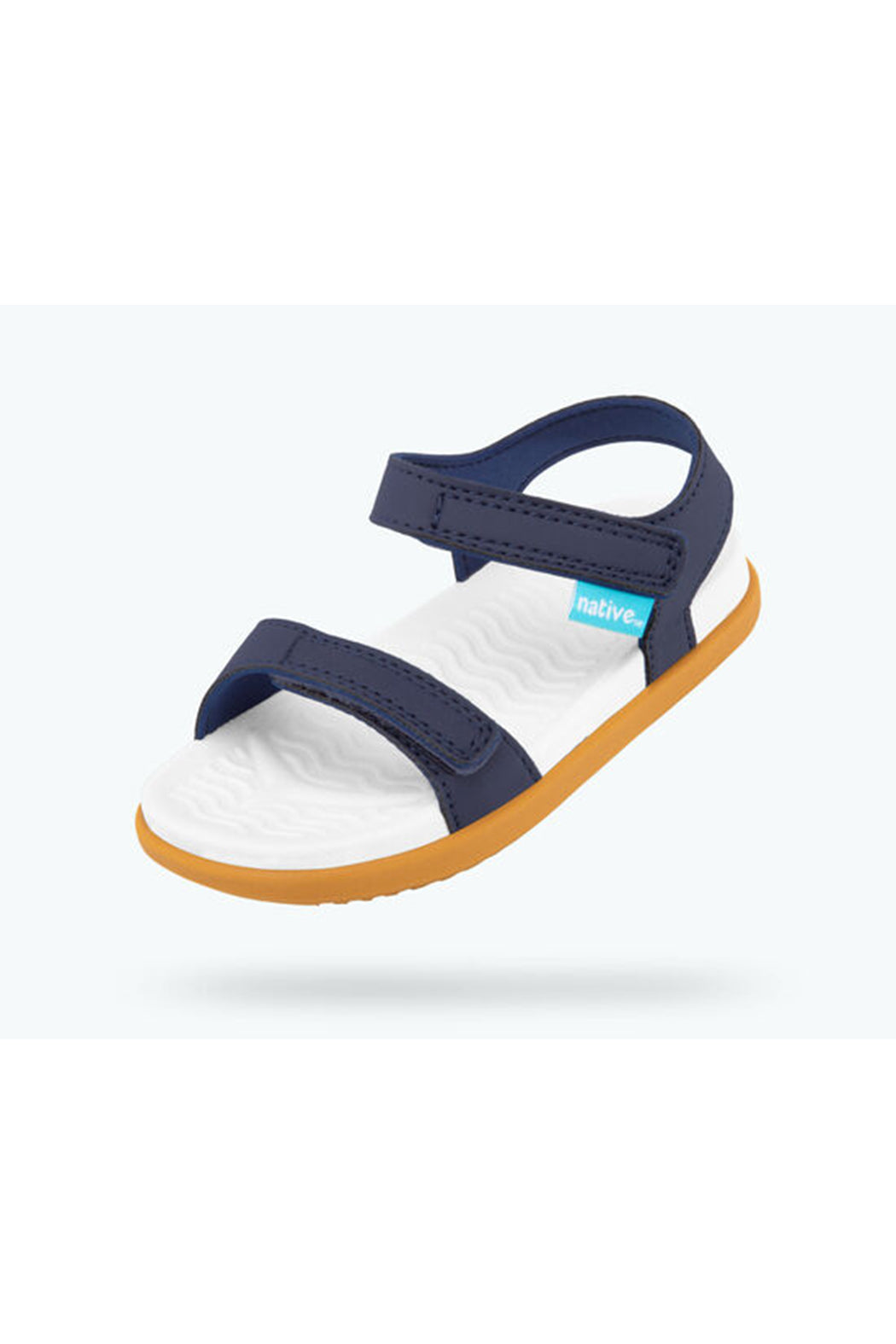 Native Charley Junior Sandals - Regatta Blue/Shell White/Toffee Brown