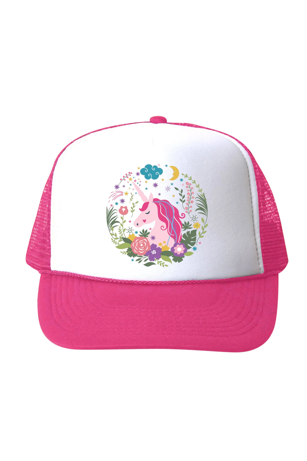 Bubu Unicorn Floral Trucker Hat