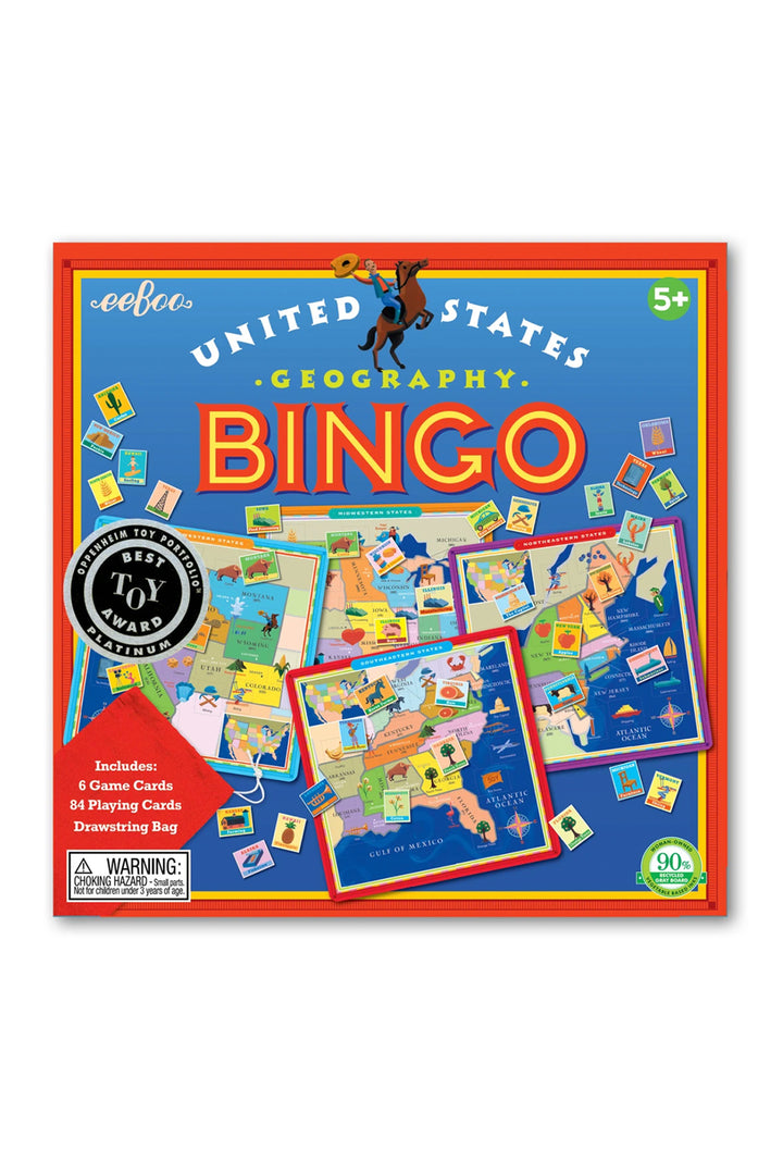 Eeboo United States Geography Bingo